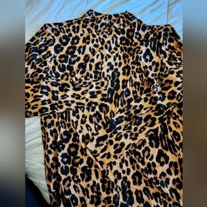 Lane Bryant leopard print high neck top